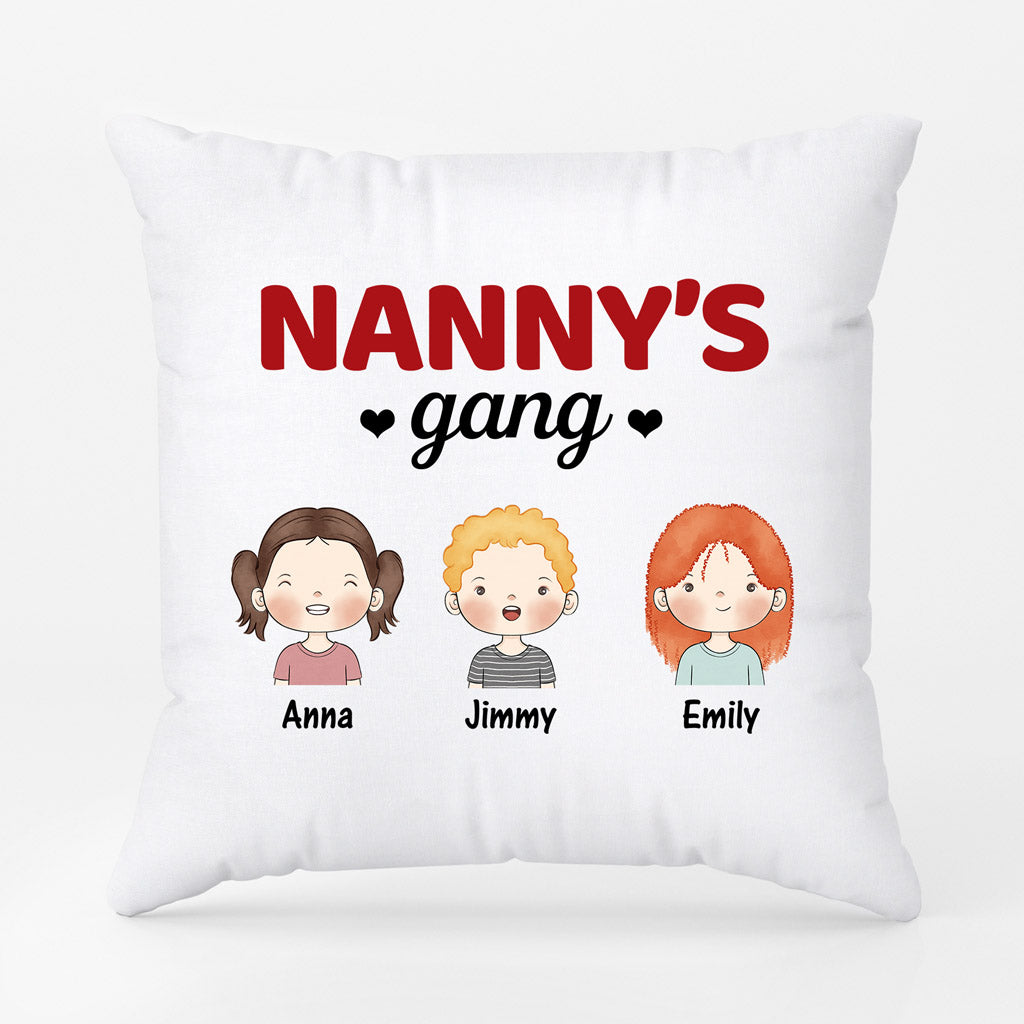 Mummy's Gang - Personalised Gifts | Pillow for Grandma/Mum