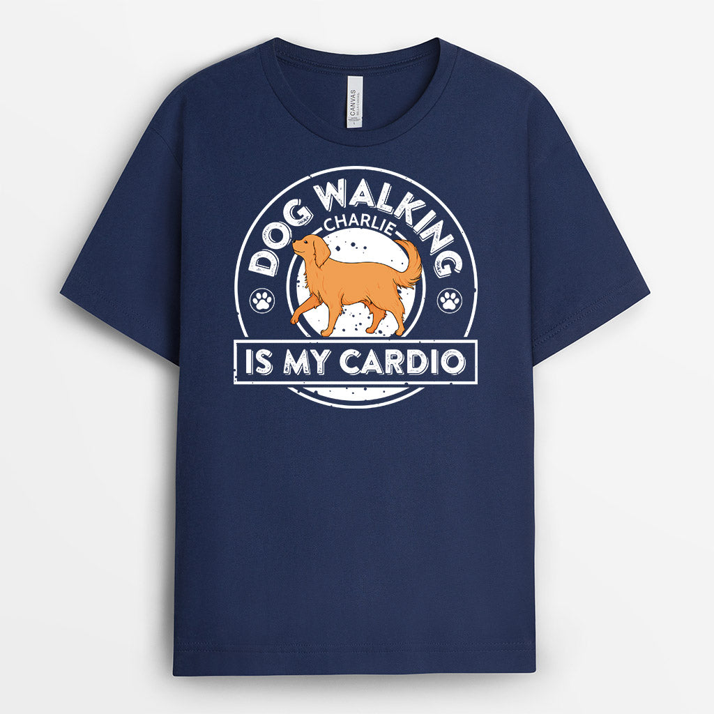 Dog Walking Is My Cardio - Personalised Gifts | T-shirts for Dog Lovers