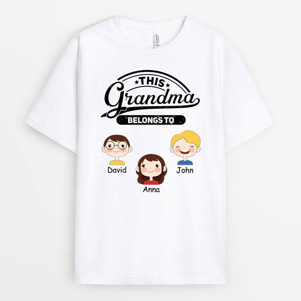 Personalised This Mummy/Grandma Belongs To T-shirt