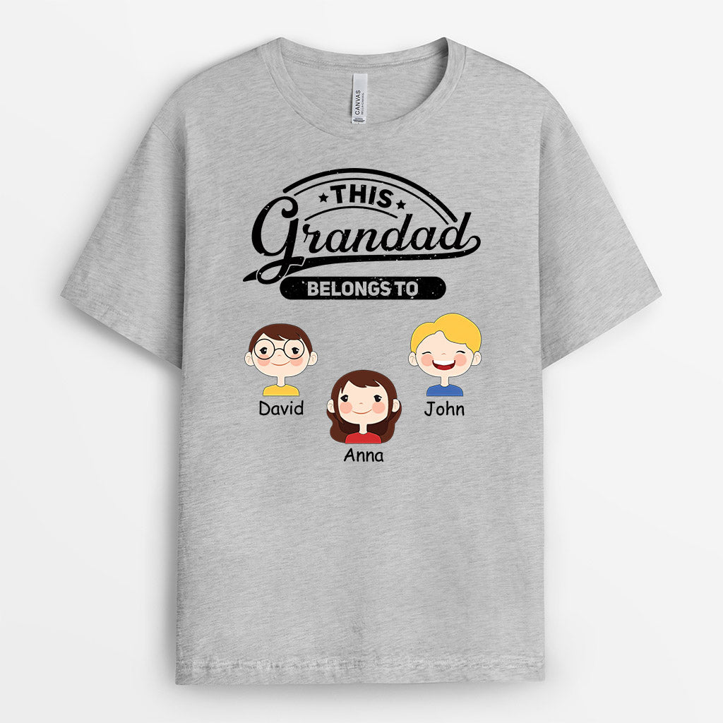 Personalised This Daddy/Grandad Belongs To T-shirt