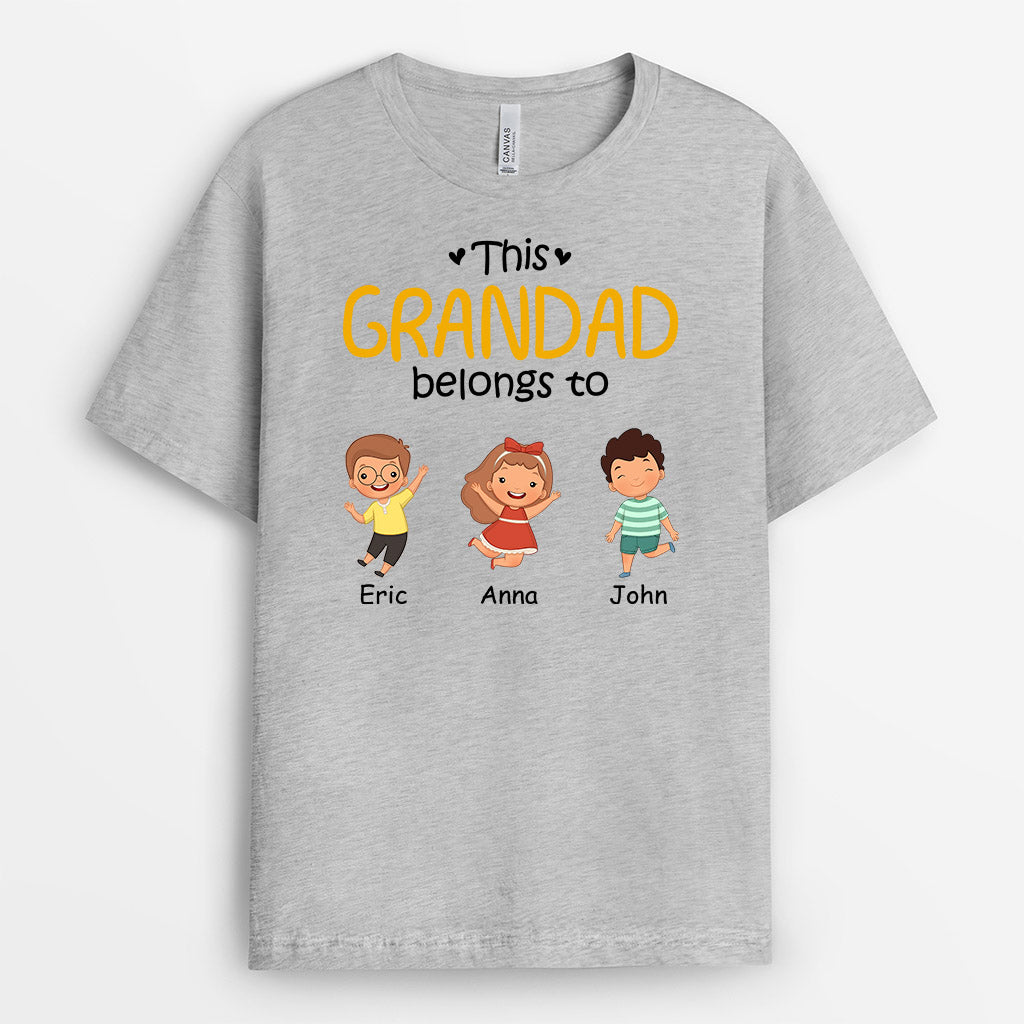 Personalised This Daddy/Grandad Belongs To T-shirt