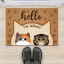 0875DUK2 Personalised Door Mats Gifts Cat Cat Lovers