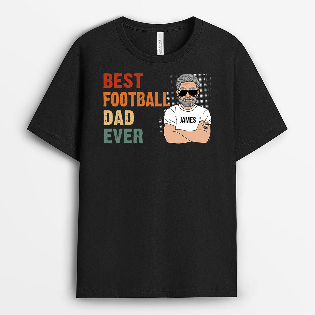 Best Football Dad Ever - Personalised Gifts | T-shirts for Dad/Grandad