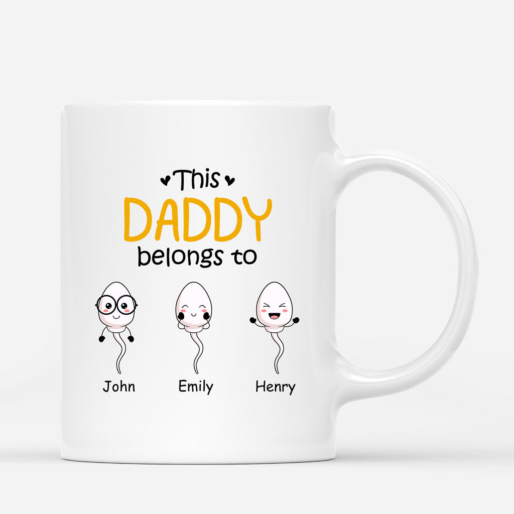 This Daddy/Grandad Belongs To - Personalised Gifts | Mugs for Grandad/Dad