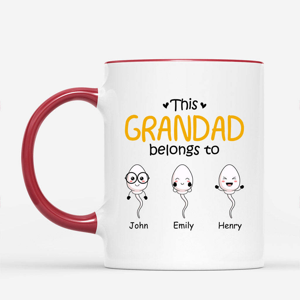 This Daddy/Grandad Belongs To - Personalised Gifts | Mugs for Grandad/Dad