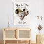 0889CUK3 Personalised Canvas Gifts Beach Couple