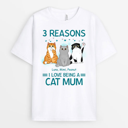 0891AUK1 Personalised T shirts Gifts Cat Cat Lovers