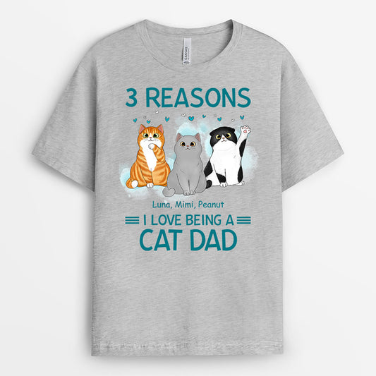 0891AUK2 Personalised T shirts Gifts Cat Cat Lovers