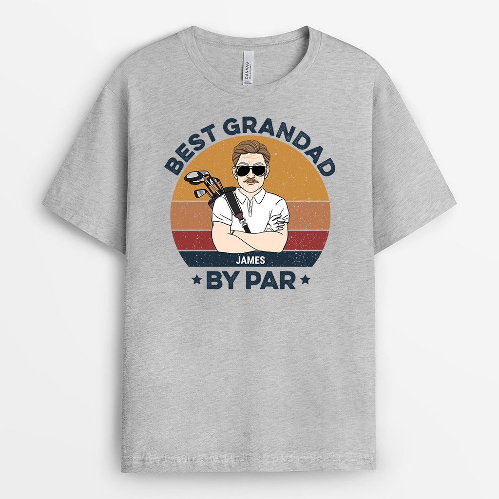 Best Dad By Par - Personalised Gifts | T-shirts for Grandad/Dad
