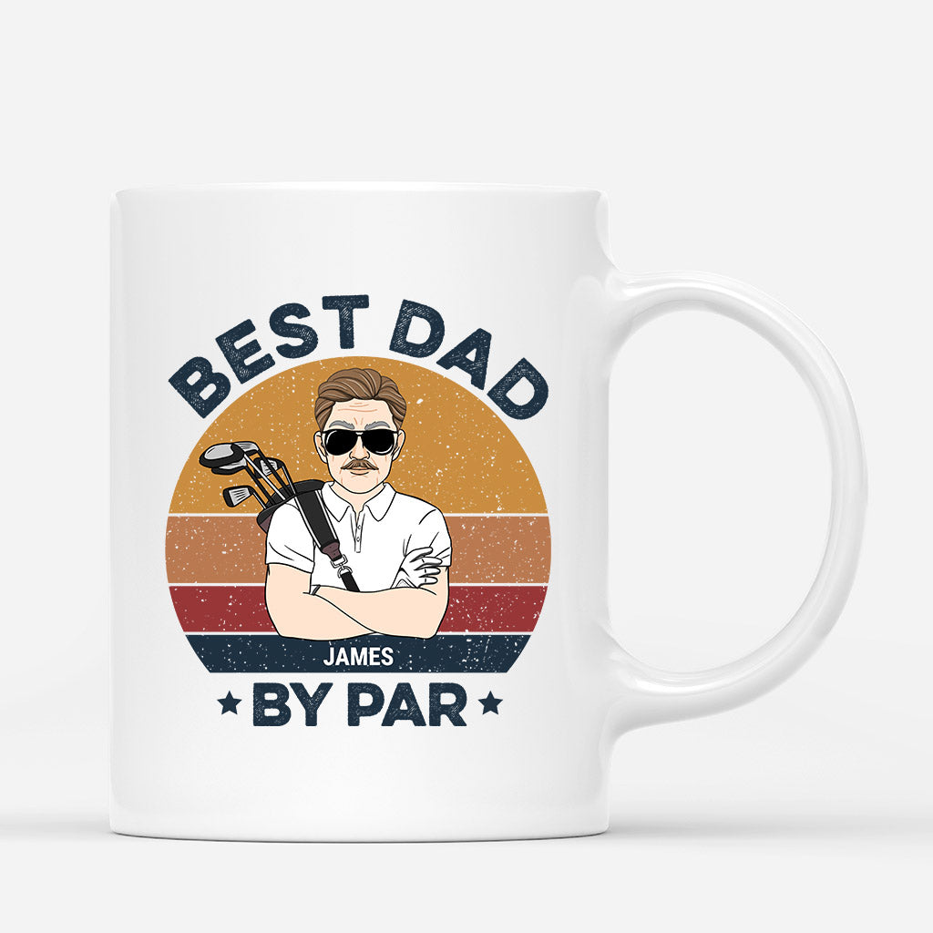 Best Dad/Grandad By Par Mug - Personalised GIfts | Mugs for Grandad/Dad