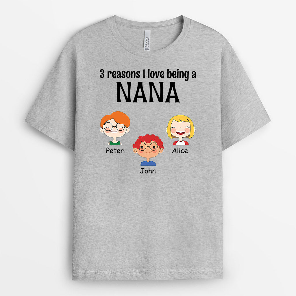 0897AUK2 Personalised T shirts Gifts Kids Grandma Mum