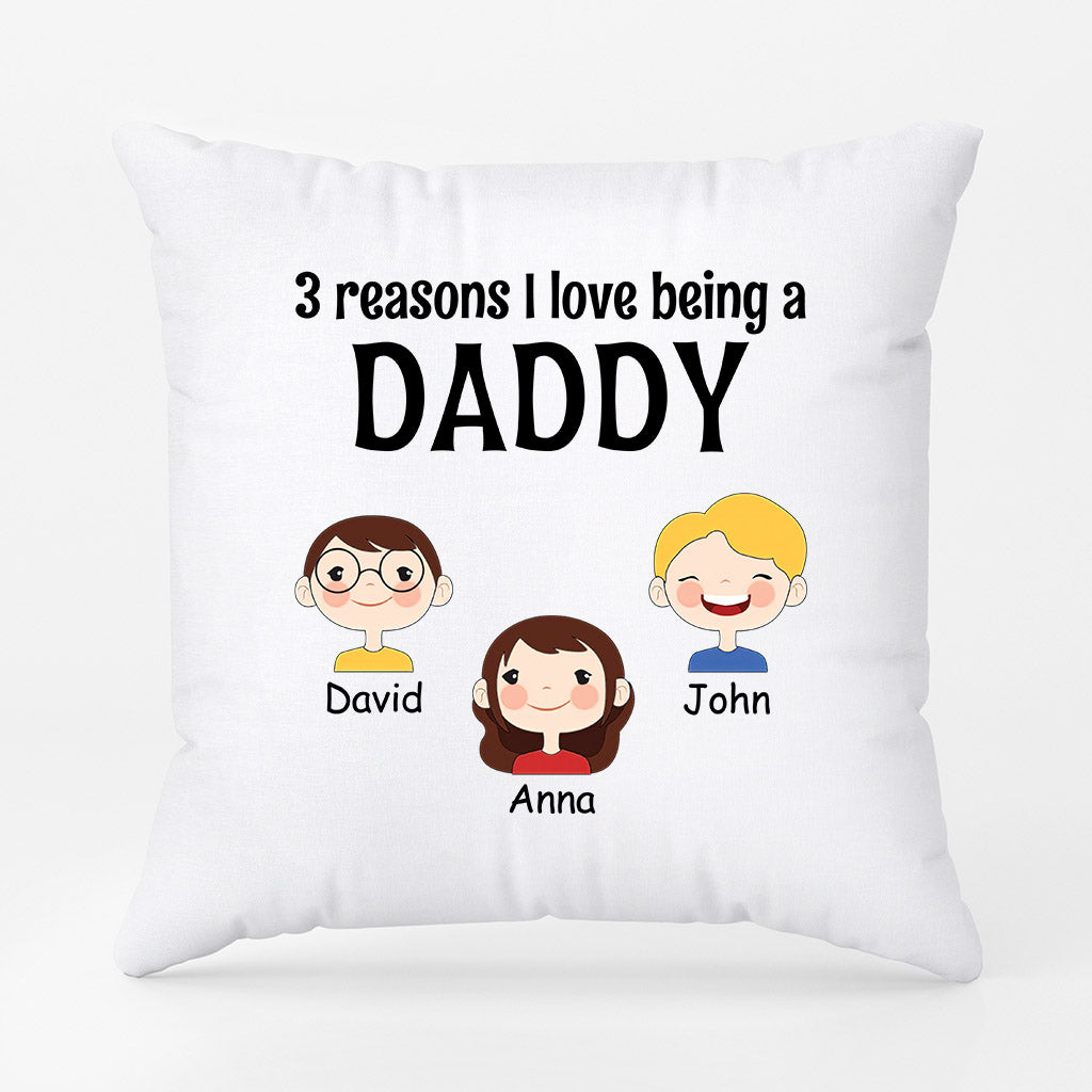 0897PUK2 Personalised Pillow Gifts Kids Grandad Dad