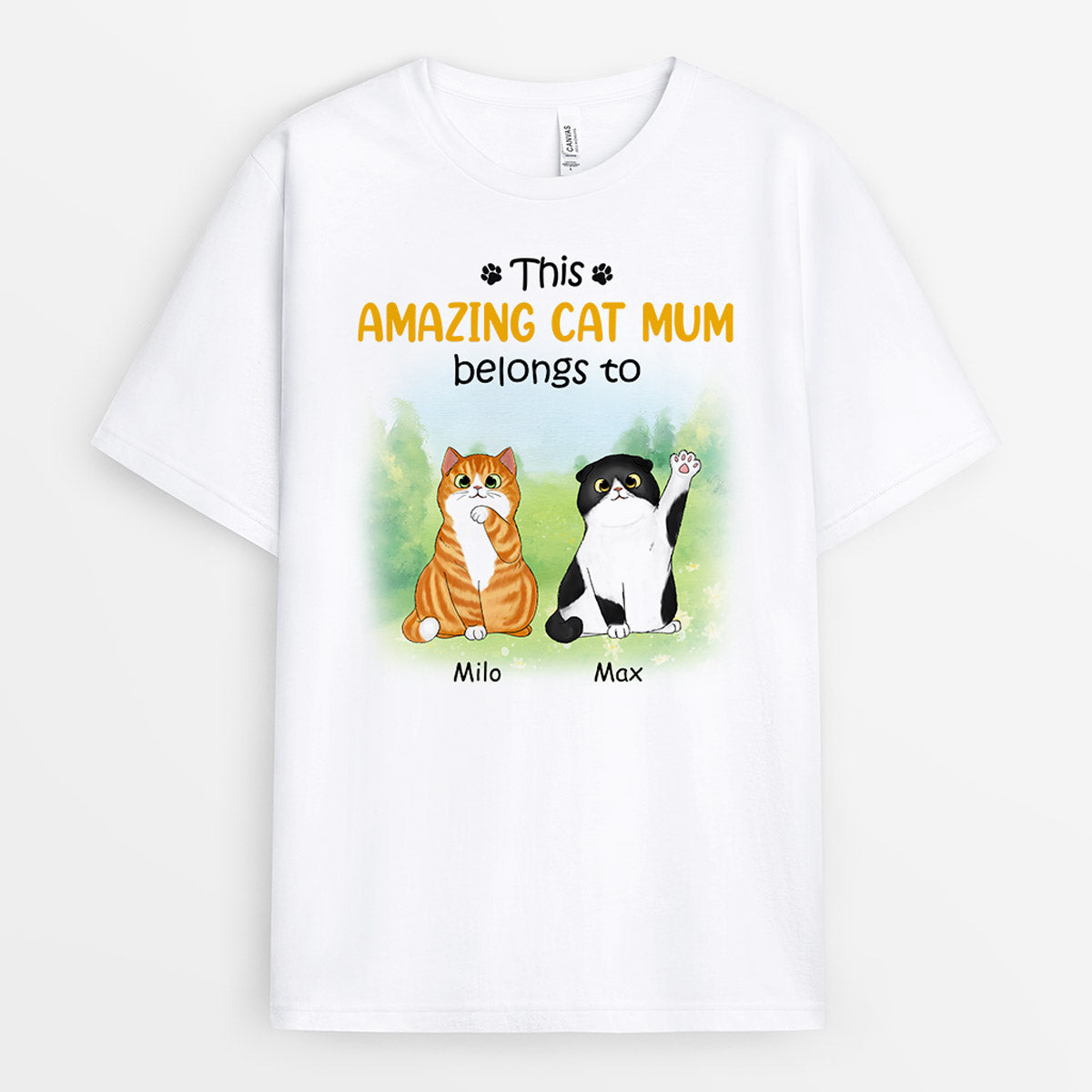 This Amazing Cat Mum Belongs To - Personalised GIfts | T-shirts for Cat Lovers