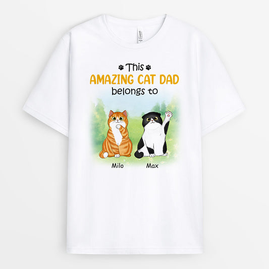 0902AUK2 Personalised T shirt Gifts Flower Cat Lovers_b6cafb67 a358 4ccd 932e d29efb217869