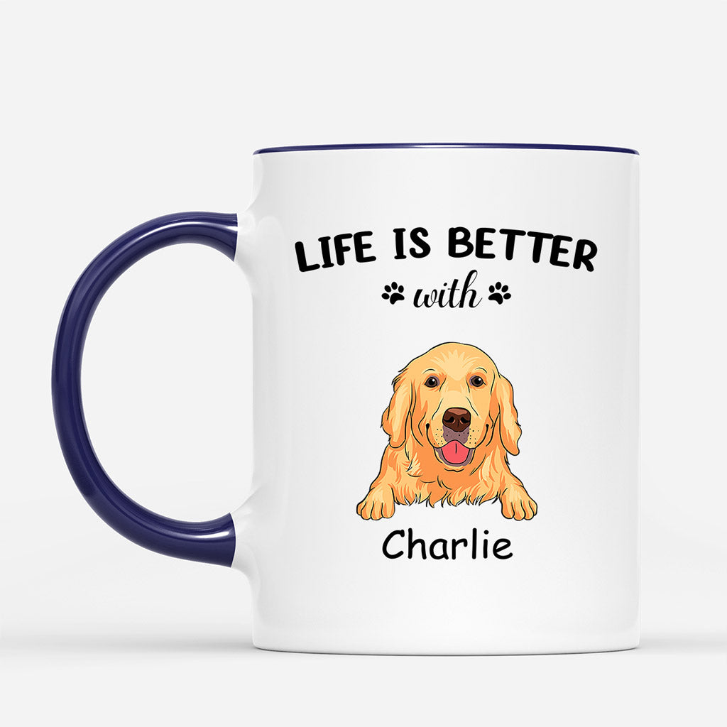 Life Is Better With - Personalised Gifts | Mugs for Dog Lovers