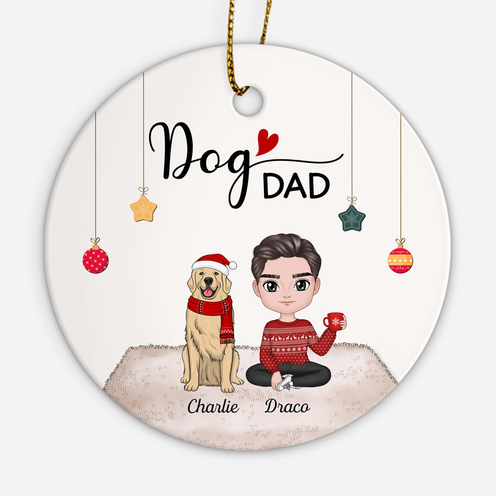 Dog Dad - Personalised Gifts | Christmas Ornaments for Dog Lovers