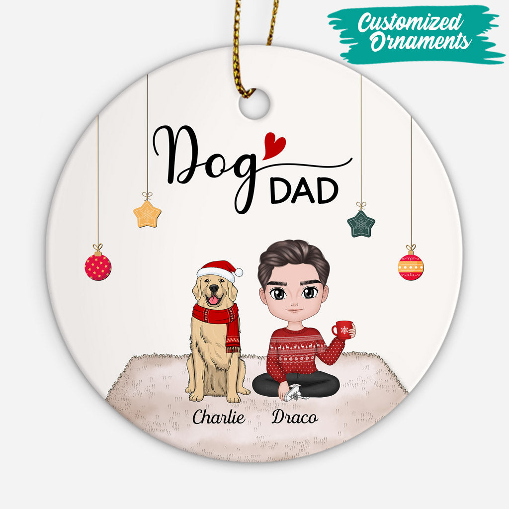 Dog Dad - Personalised Gifts | Christmas Ornaments for Dog Lovers