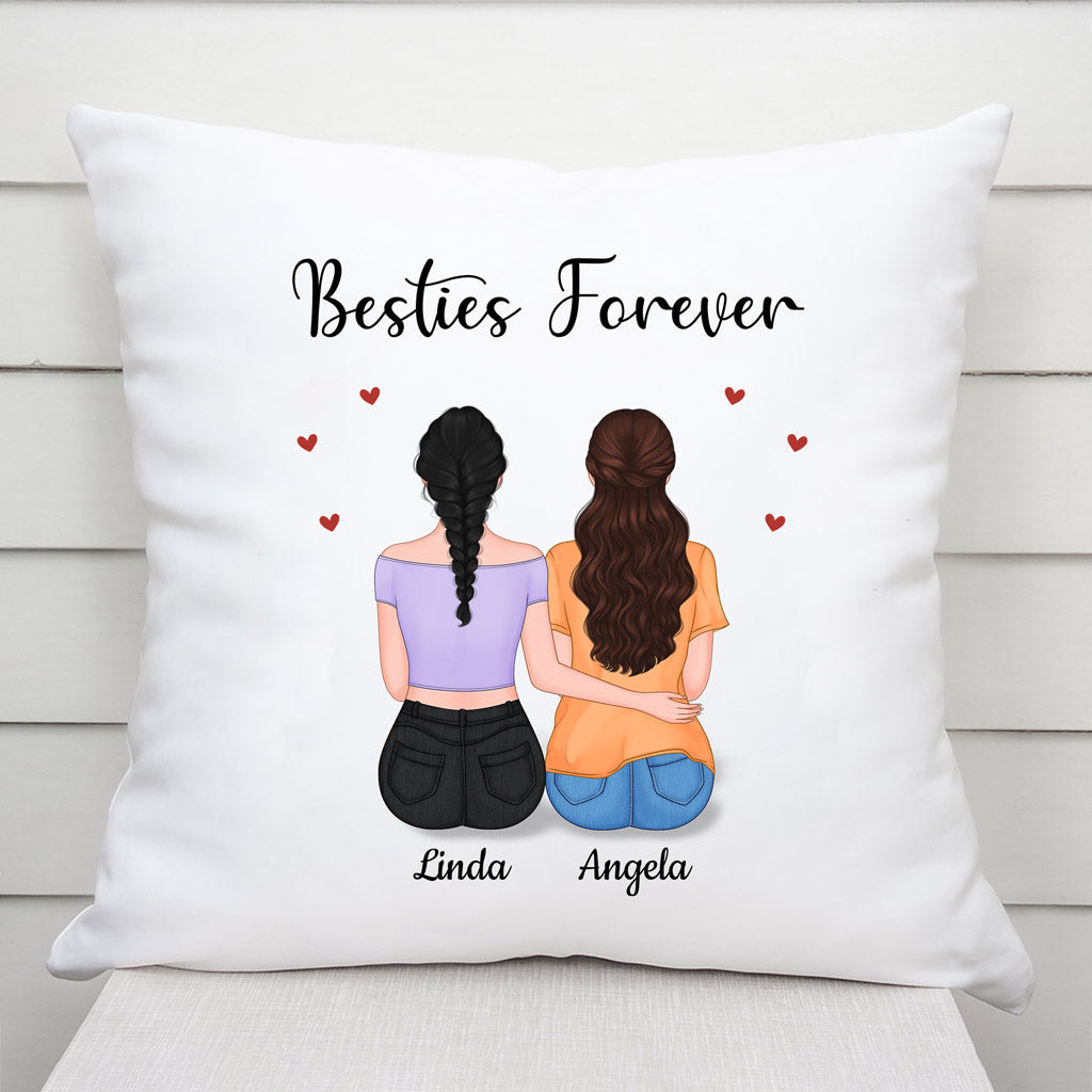 Besties Forever - Personalised Gifts | Pillows for Besties/Best Friends