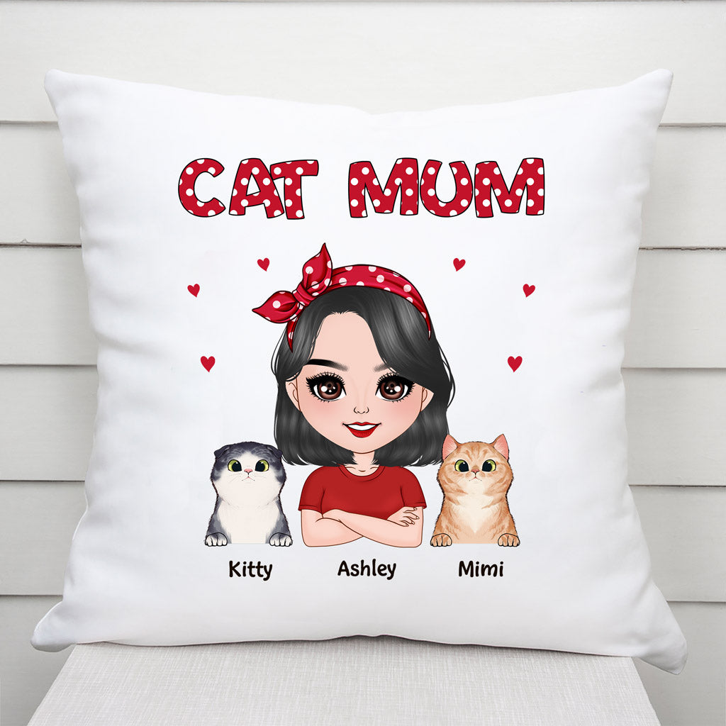 Cat Mum - Personalised Gifts | Pillow for Cat Lovers