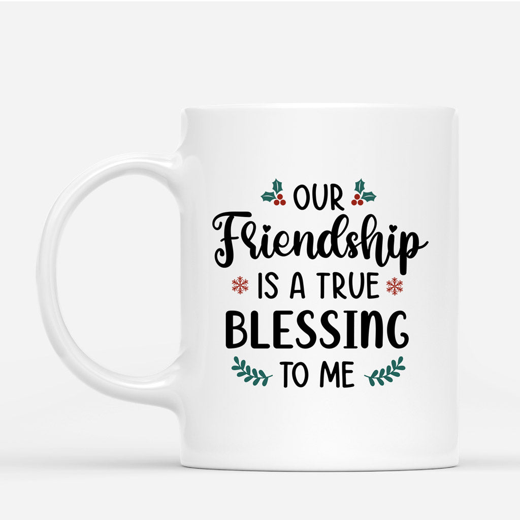 Our Friendship is A True Blessing - Personalised Gifts | Mug for Besties/Best Friends