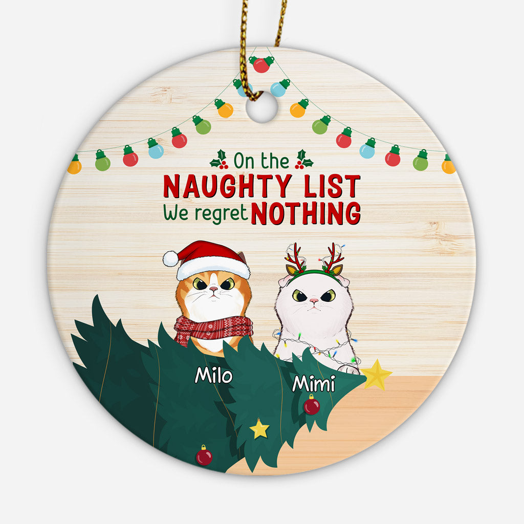 We Regret Nothing - Personalised Gifts | Ornaments for Cat Lovers