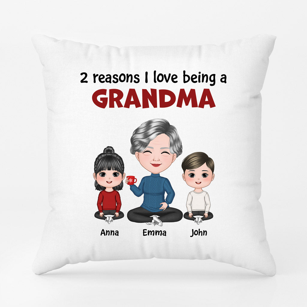 Reasons I Love Being A Mum - Personalised Gifts | Pillow for Grandma/Mum