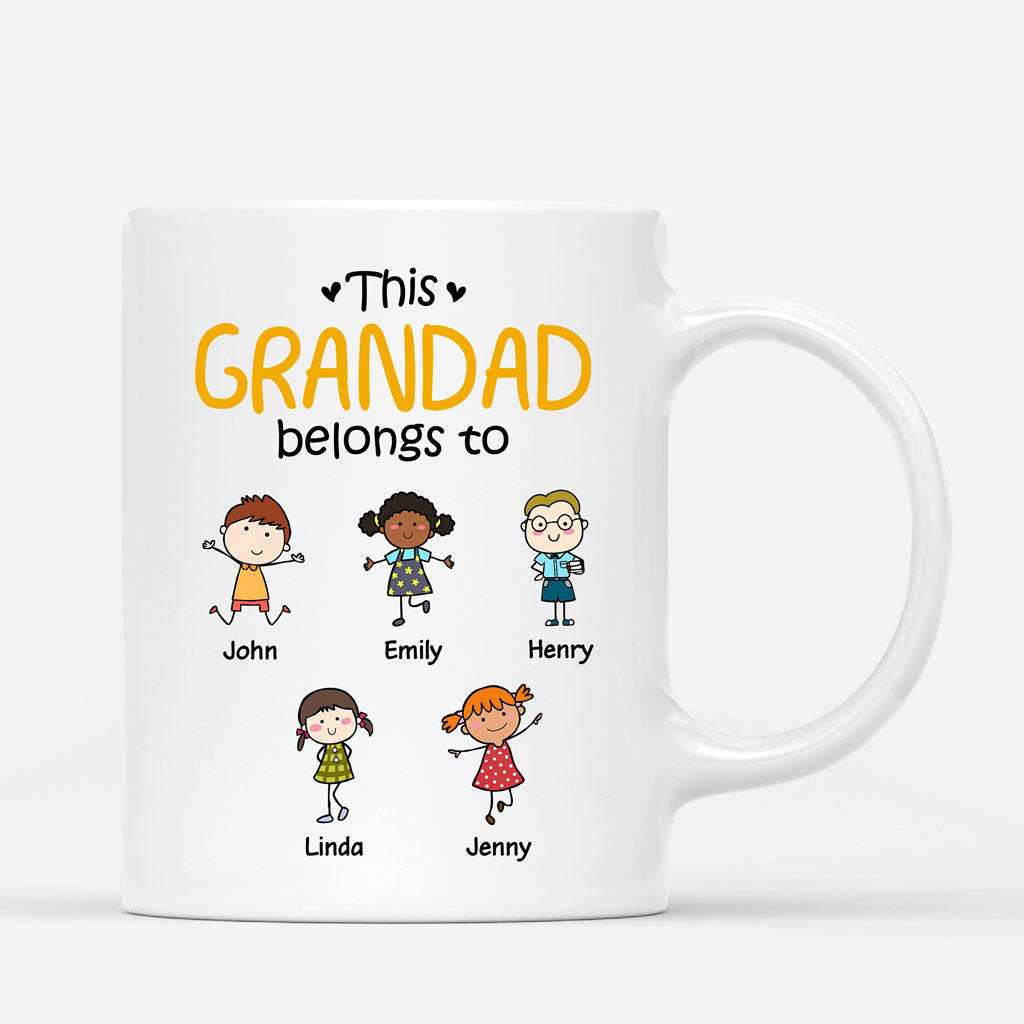 This Grandad Belongs To - Personalised Gifts | Mugs for Grandad/Dad