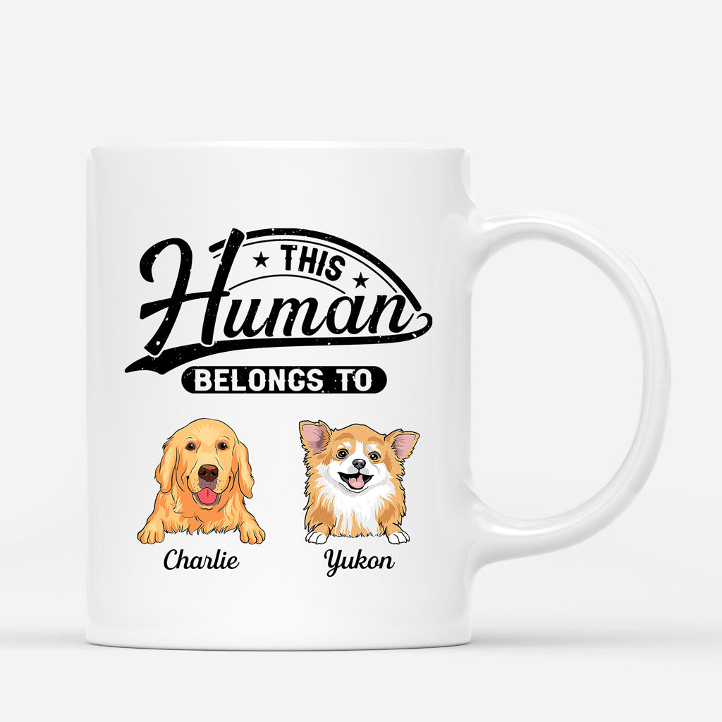 This Human Belongs To - Personalised Gifts | Mugs for Dog Lovers