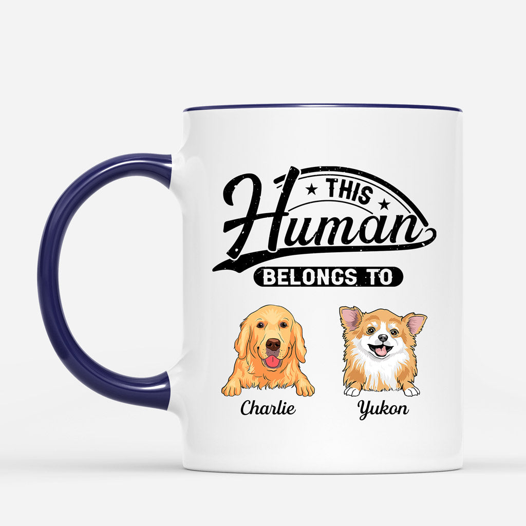 This Human Belongs To - Personalised Gifts | Mugs for Dog Lovers