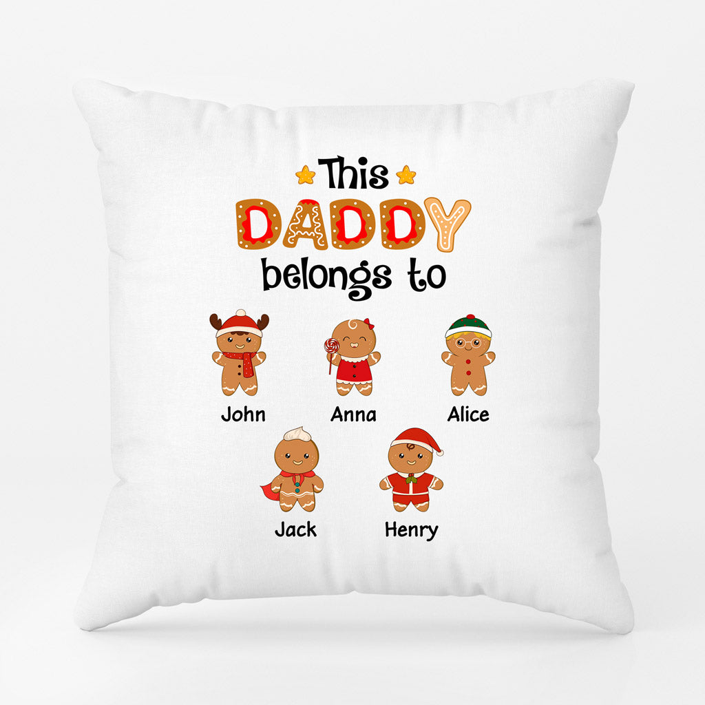 This Grandad Belongs To - Personalised Gifts | Pillow for Grandad/Dad Christmas