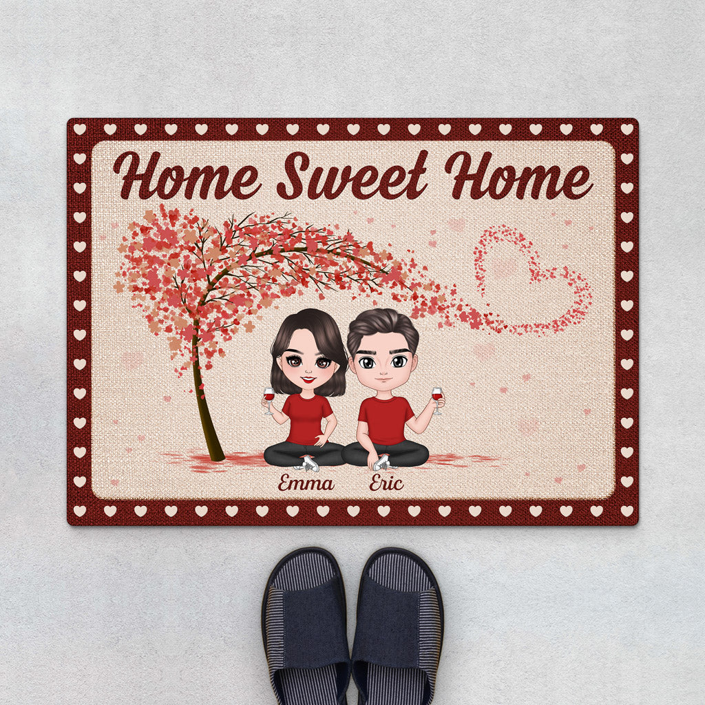 Home Sweet Home - Personalised Gifts | Door Mats for Couples/Lovers