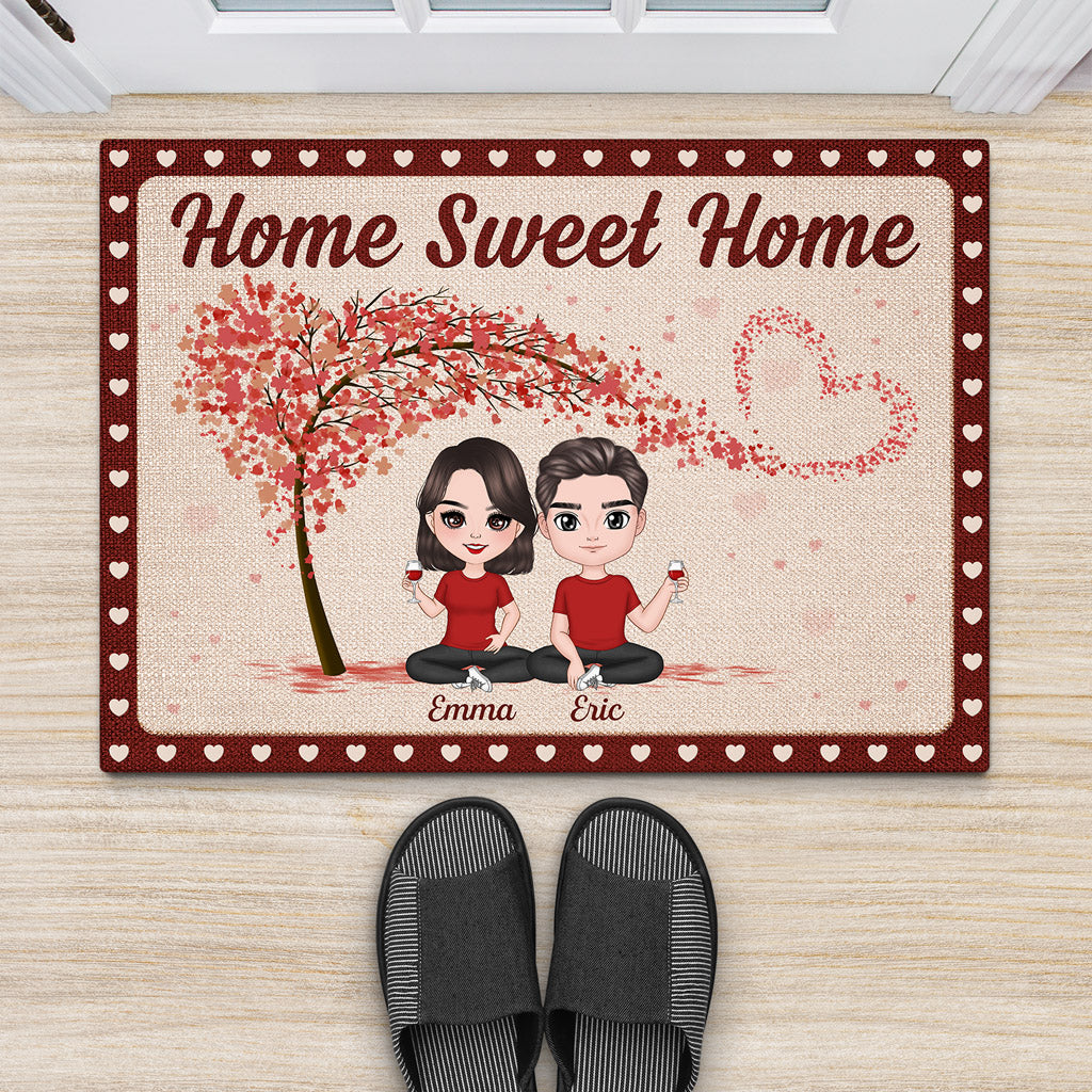 Home Sweet Home - Personalised Gifts | Door Mats for Couples/Lovers