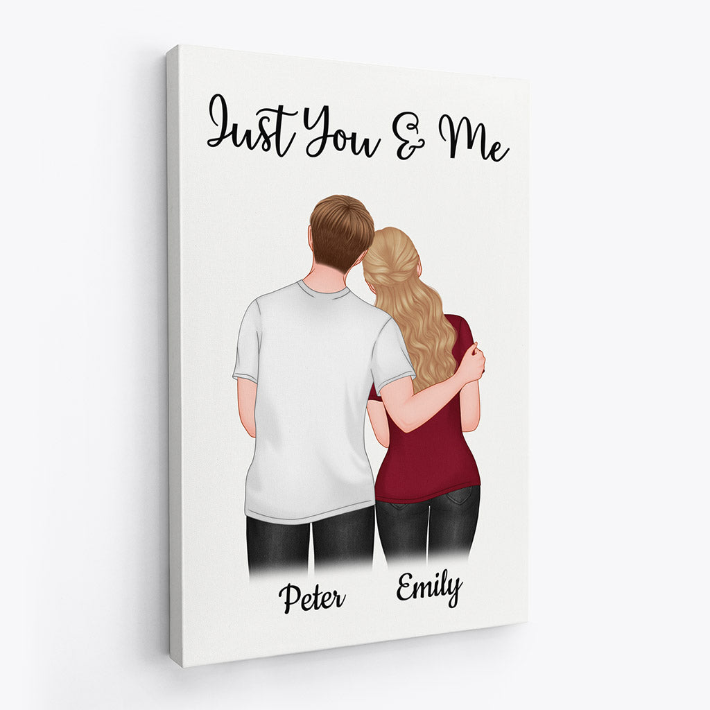Just You & Me - Personalised Gifts | Canvas for Couples/Lovers