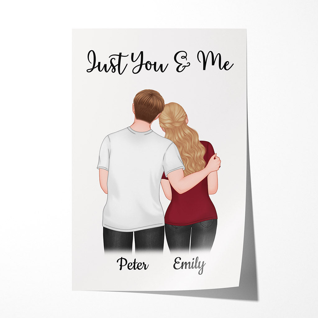 Just You & Me - Personalised Gifts | Posters for Couples/Lovers