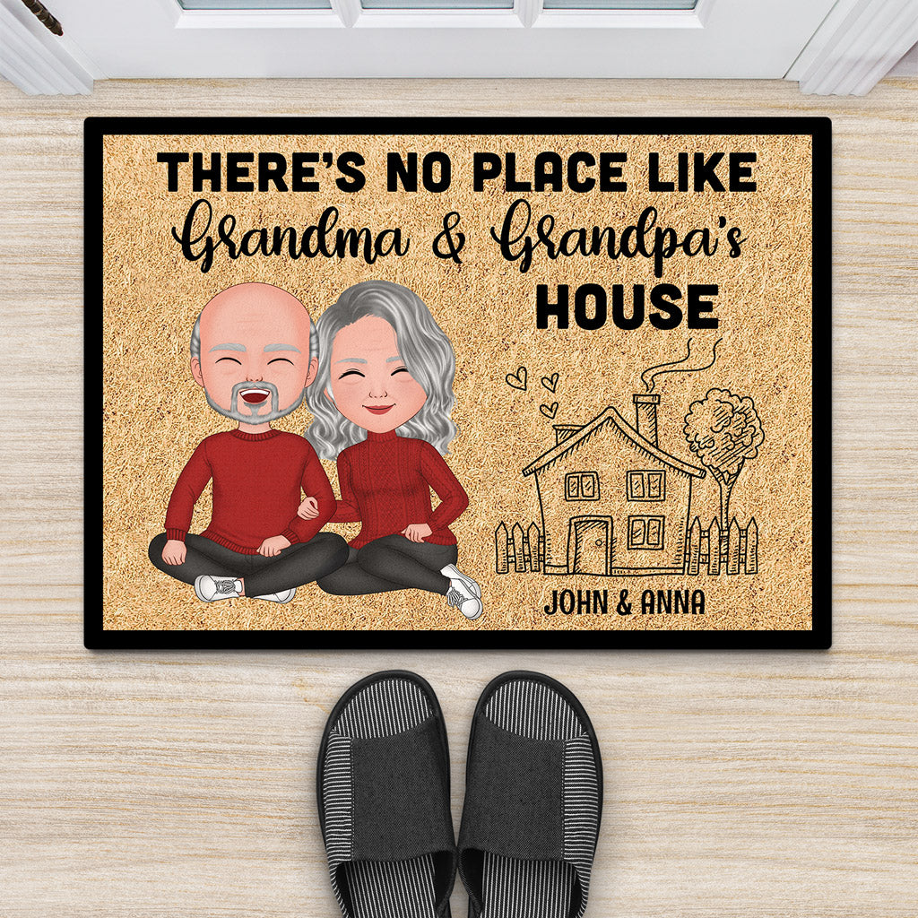 No Place Like Grandparents' House - Personalised Gifts | Door Mats for Grandad/Grandma