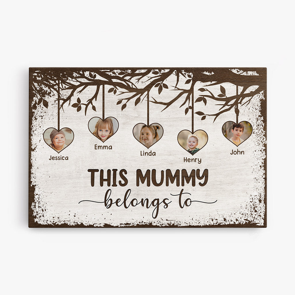 This Grandma/Mummy Belongs To - Personalised Gifts | Canvas for Grandma/Mum