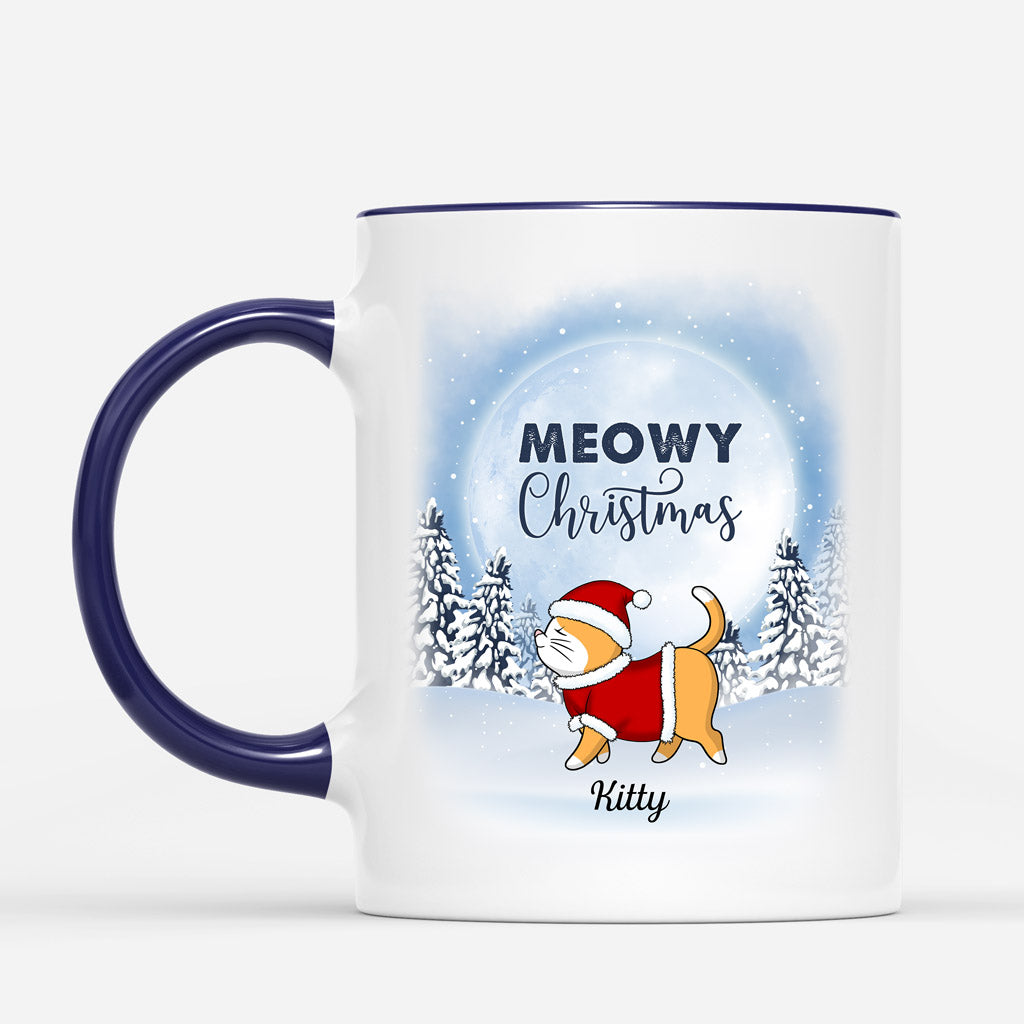 Meowy Christmas - Personalised Gifts | Mugs for Cat Lovers Christmas