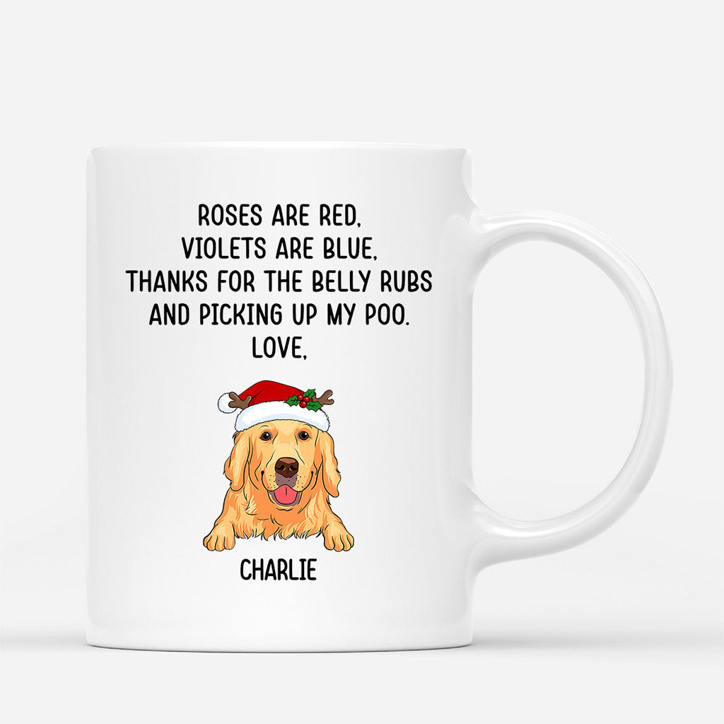 Roses Are Red, Violets Are Blue - Personalised Gifts | Mugs for Dog Lovers Christmas