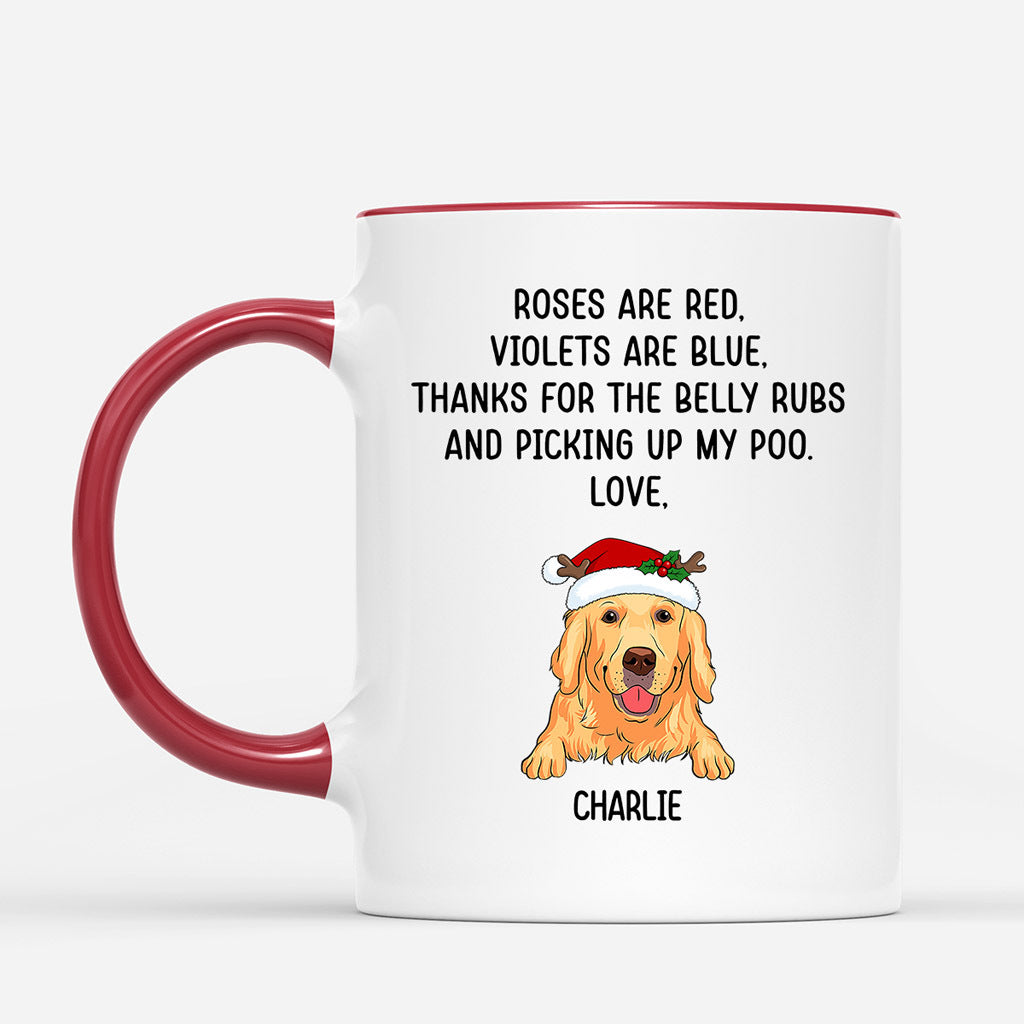 Roses Are Red, Violets Are Blue - Personalised Gifts | Mugs for Dog Lovers Christmas