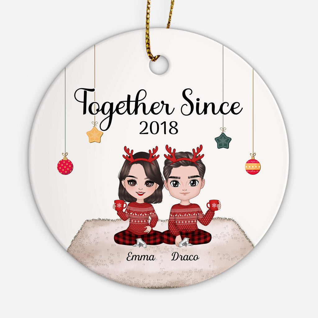 Together Since - Personalised Gifts | Christmas Ornaments for Couple/Lovers