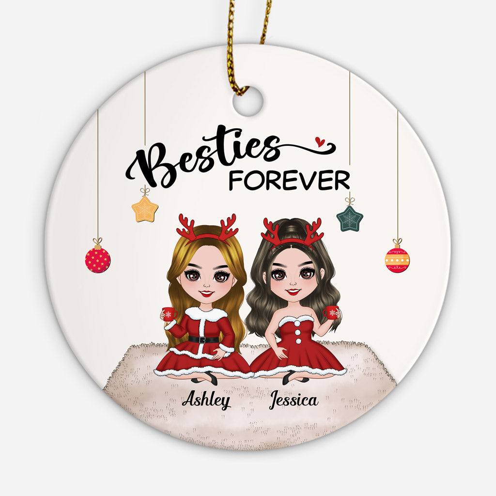 Besties Forever - Personalised Gifts | Christmas Ornaments for Best Friends