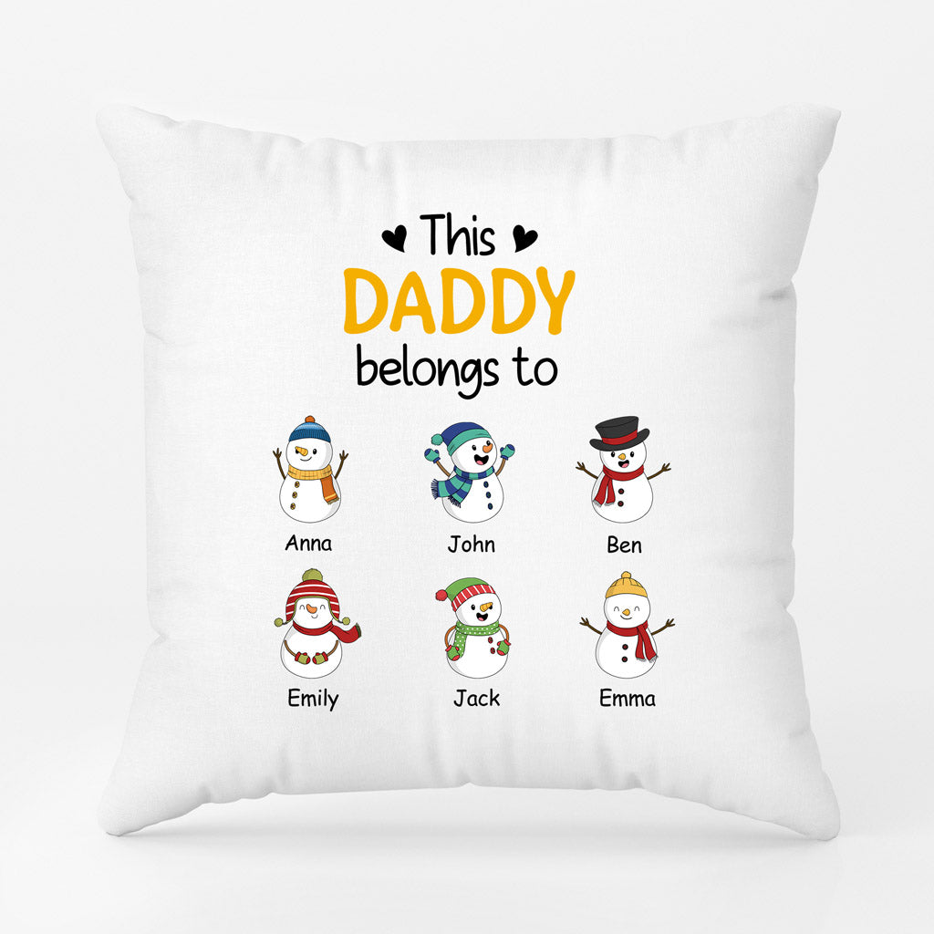 This Grandad Belongs To - Personalised Gifts | Pillow for Grandad/Dad Christmas