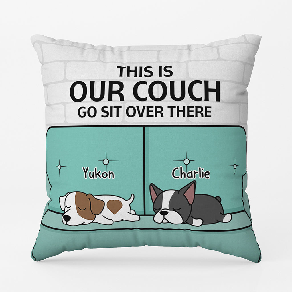 This Is Our Couch - Personalised Gifts | Pillow for Dog Lovers