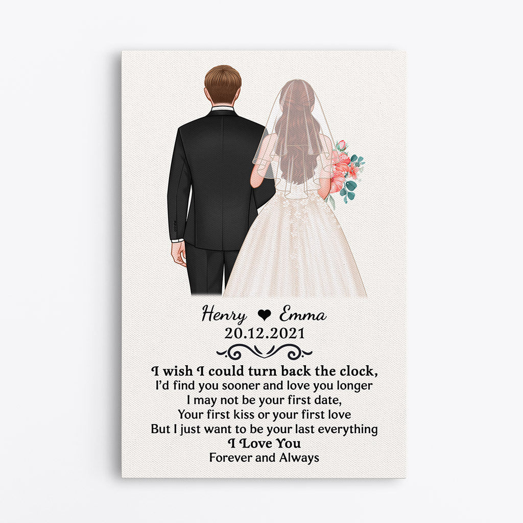 Turn Back The Clock - Personalised Gifts | Canvas for Couples/Lovers