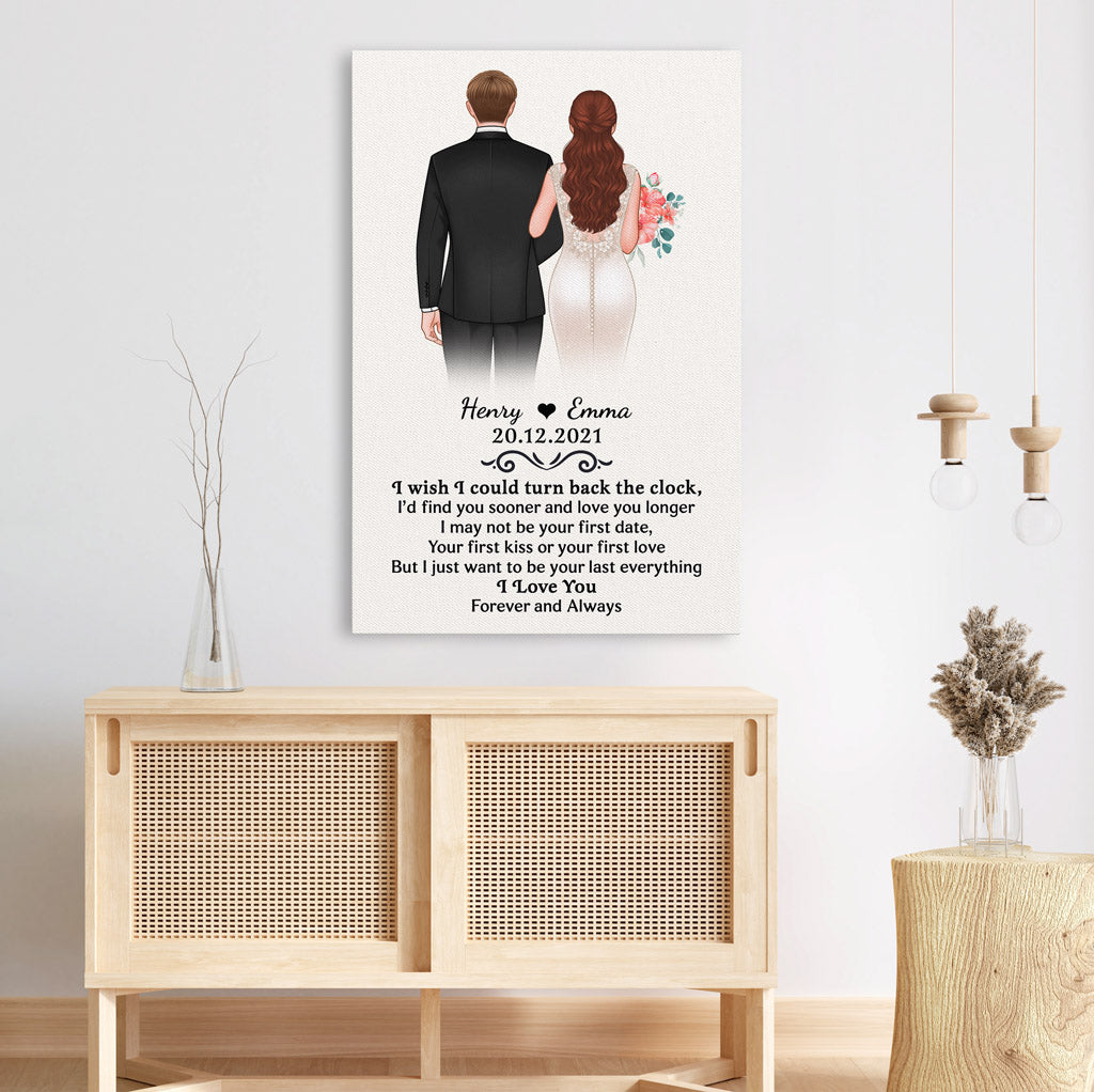 Turn Back The Clock - Personalised Gifts | Canvas for Couples/Lovers