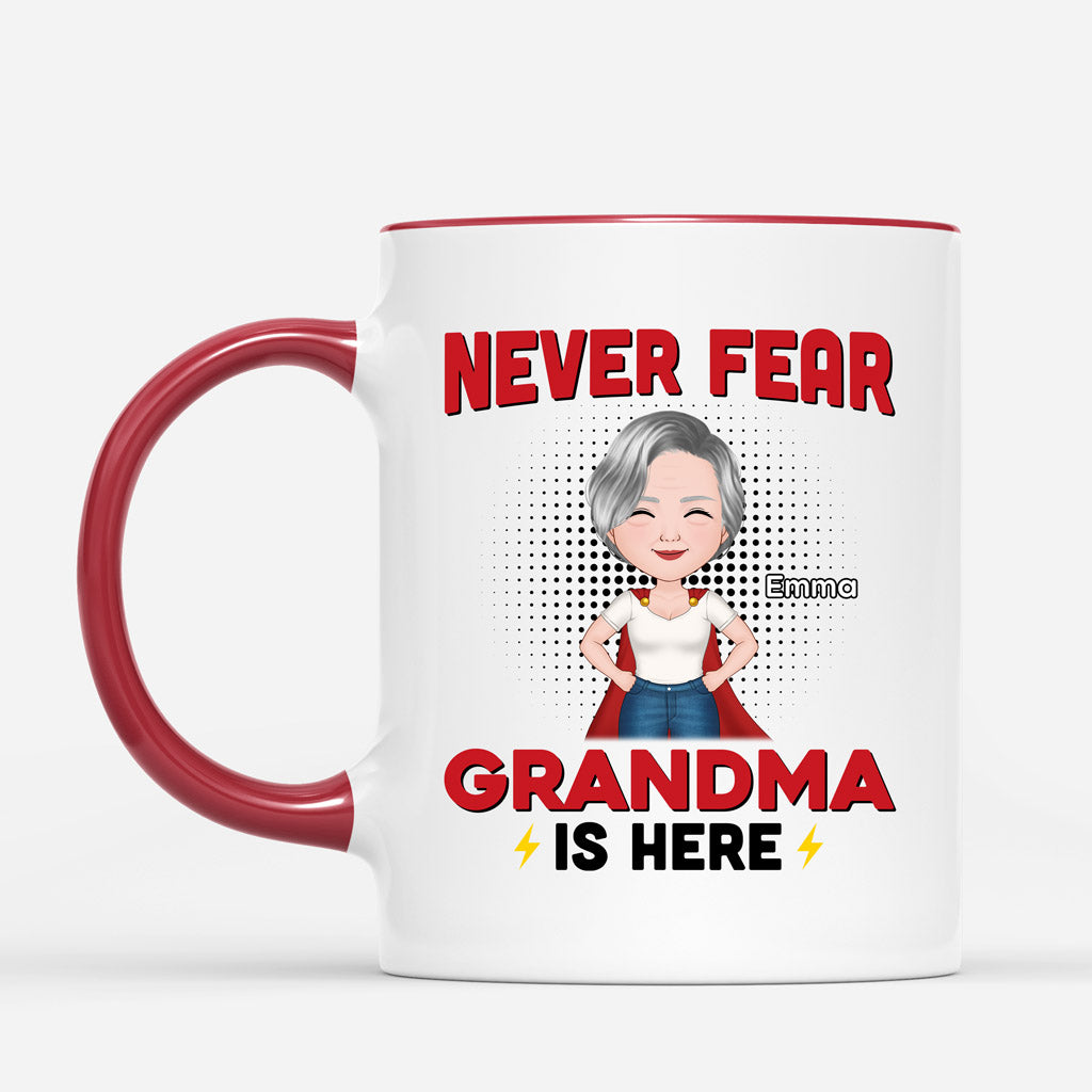 Never Fear Grandma/Mummy Is Here - Personalised Gifts | Mugs for Grandma/Mum