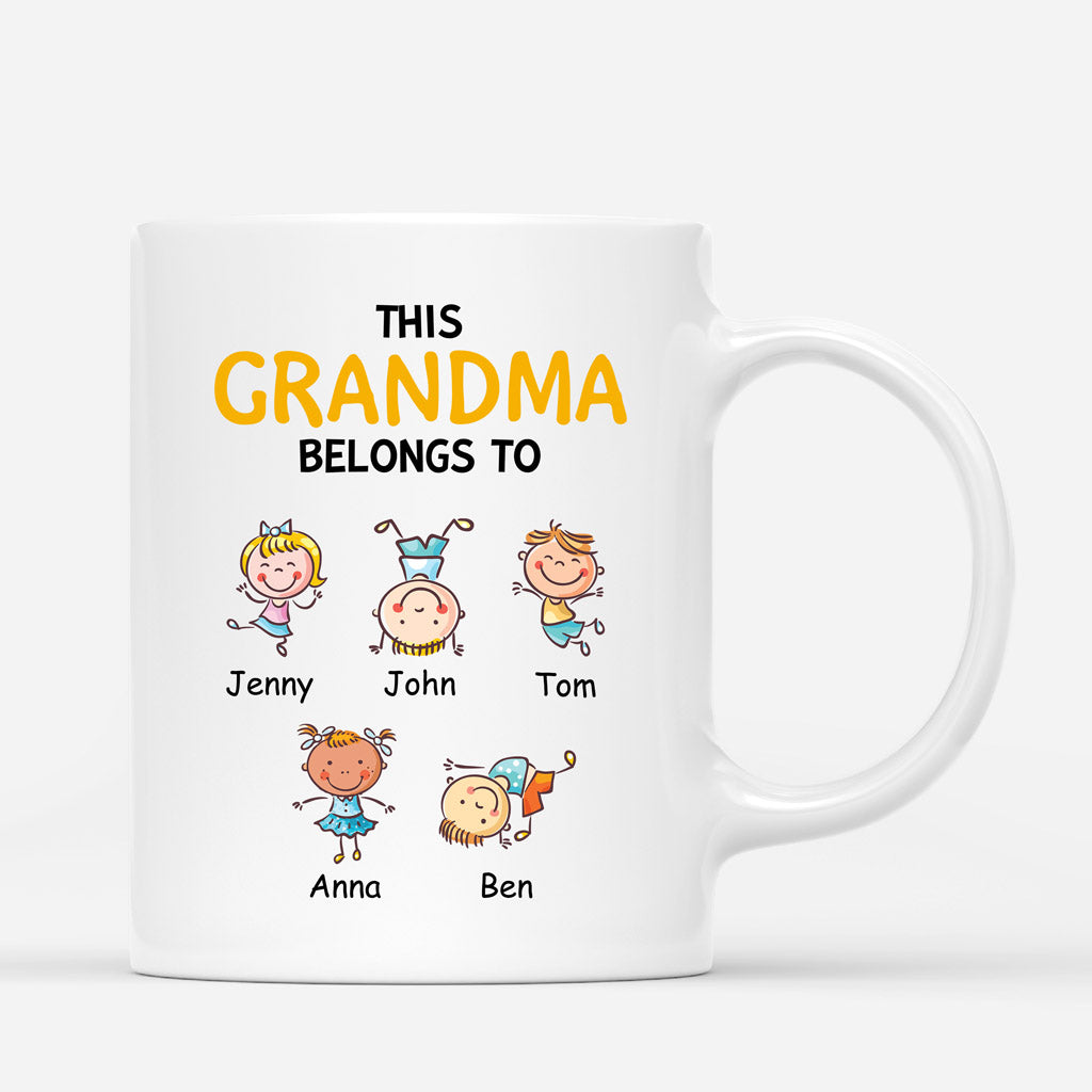 This Grandma/Mummy Belongs To - Personalised Gifts | Mugs for Grandma/Mum