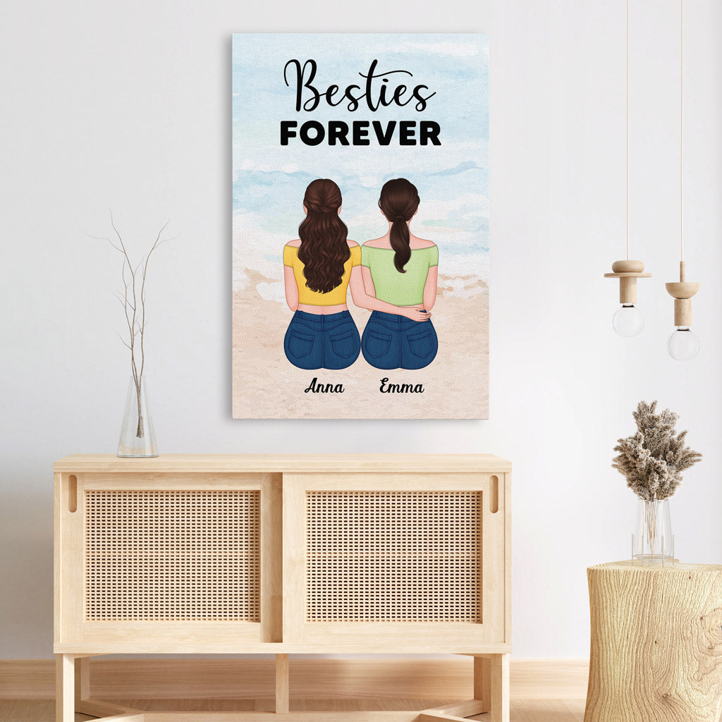 Besties Forever - Personalised Gifts | Canvas for Besties